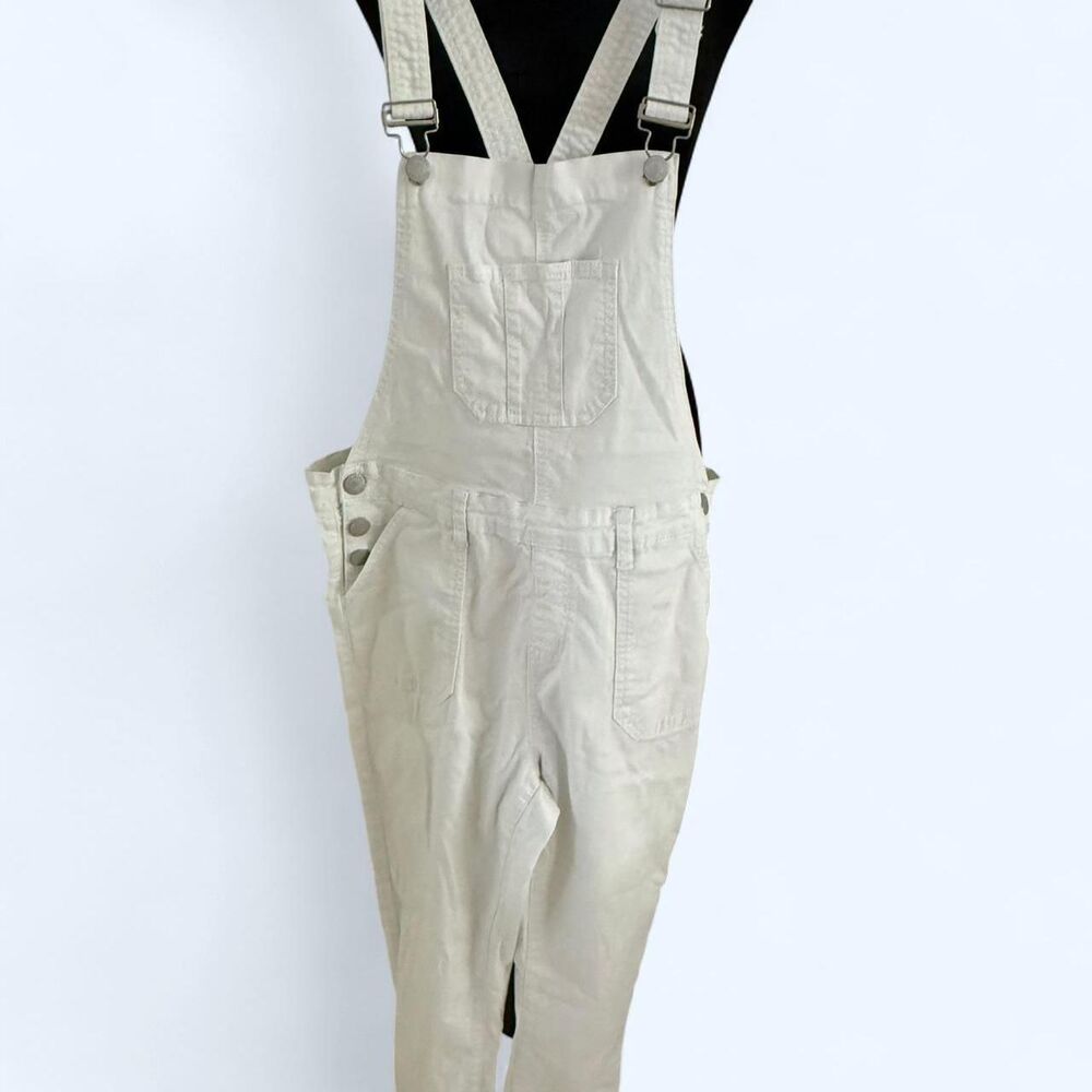 Ymi-jeans Women's Cream and White Dungarees-overalls
